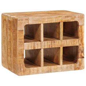 vidaXL Reg&aacute;l na v&iacute;no Hned&aacute; 44 x 30 x 35 cm Mas&iacute;vne mango drevo
