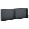 vidaXL Oporn&yacute; m&uacute;r 2 ks 60 x 12 x 40 cm Oceľ Antracitov&aacute;