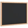 vidaXL Tabuľa s r&aacute;mom z mas&iacute;vneho borovicov&eacute;ho dreva čierna 40x30 cm