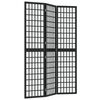 vidaXL Skladací paraván s 3 panelmi japonský štýl 120x170 cm čierny