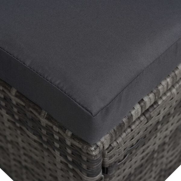 vidaXL 9-dielna z&aacute;hradn&aacute; sedacia s&uacute;prava s vank&uacute;&scaron;mi polyratanov&aacute; antracitov&aacute;