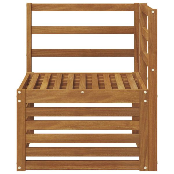 vidaXL Z&aacute;hradn&aacute; rohov&aacute; sedacia s&uacute;prava Pevn&eacute; ak&aacute;ciov&eacute; drevo Pr&iacute;rodn&aacute;