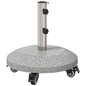 vidaXL Granito v&yacute;plň slnečn&iacute;ka s kolieskami pre tyče 4-5 cm 27.2 kg