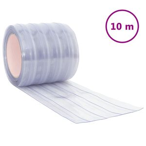 vidaXL Z&aacute;ves do dver&iacute; priehľadn&yacute; 200 mm x 1,6 mm 10 m PVC