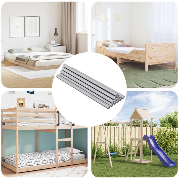 vidaXL Skrutkov&aacute; tyč 900 pcs Strieborn&aacute; Oceľ