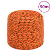 vidaXL Lodn&eacute; lano oranžov&eacute; 8 mm 50 m polypropyl&eacute;n