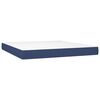 vidaXL Posteľn&yacute; r&aacute;m boxspring s matracom modr&yacute; 160x200 cm l&aacute;tka