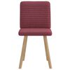 vidaXL Jedálenské stoličky 2 ks, vínovo červené, látka