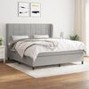 vidaXL Boxspring posteľ s matracom svetlosiv&aacute; 100x200 cm l&aacute;tka