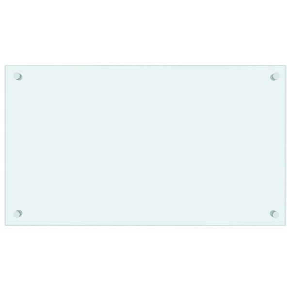 vidaXL Kuchynsk&aacute; z&aacute;stena, mliečna 70x40 cm, tvrden&eacute; sklo