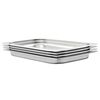 vidaXL Gastron&aacute;doby 4 ks, GN 1/1, 40 mm, nehrdzavej&uacute;ca oceľ