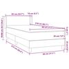 vidaXL Posteľn&yacute; r&aacute;m boxspring s matracom čierny 80x210 cm zamat