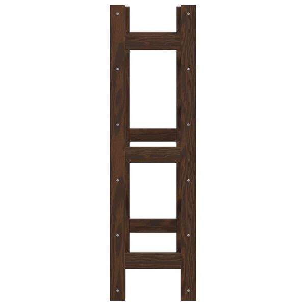 vidaXL Stojan na víno na 30 fliaš hnedý masívna borovica