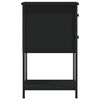 vidaXL Nočné stolíky 2 ks, čierne 32x42x70 cm, kompozitné drevo