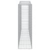 vidaXL Oblúkové gabiónové koše 7ks 400x50x160/180cm pozinkované železo