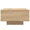 vidaXL konferenčný stolík s LED osvetlením dub sonoma 55x55x31 cm