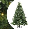 vidaXL Umel&yacute; vianočn&yacute; stromček s 300 LED-i Zelen&aacute; 240 cm PE a PVC