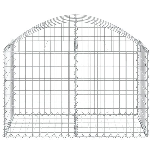 vidaXL Oblúkový gabionový kôš 100x50x60/80 cm pozinkované železo