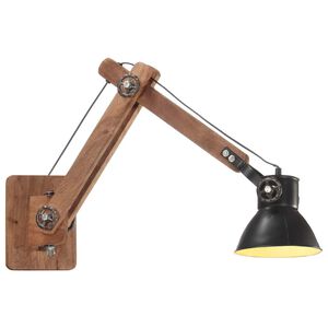 vidaXL N&aacute;stenn&aacute; lampa, industri&aacute;lny &scaron;t&yacute;l, čierna, okr&uacute;hla E27