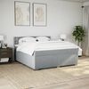 vidaXL Boxspring posteľ s matracom bledosiv&aacute; 180x200 cm l&aacute;tka