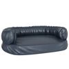 vidaXL Ergonomick&yacute; penov&yacute; matrac pre psa tmavomodr&yacute; 75x53cm umel&aacute; koža