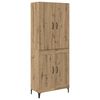 vidaXL Highboard Remeseln&yacute; dub 69,5 x 34 x 180 cm Kompozitn&eacute; drevo