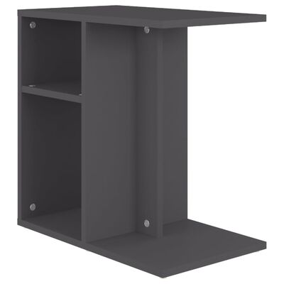 vidaXL Príručný stolík sivý 50x30x50 cm drevotrieska