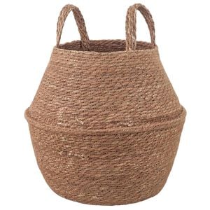 vidaXL Kvetin&aacute;č s uchami Pr&iacute;rodn&aacute; &Oslash; 22 x 20 cm 100% Morsk&aacute; tr&aacute;va