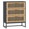 vidaXL Komoda čierna 60x30x75 cm kompozitn&eacute; drevo