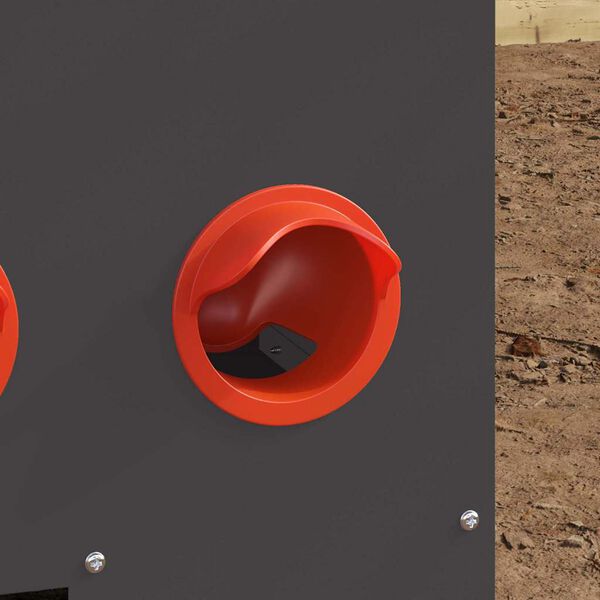 vidaXL Kŕmidlo pre kurčat&aacute; Čierna 60,5 x 29 x 51 cm