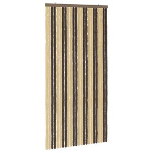 vidaXL Z&aacute;ves proti hmyzu z chenille Tmavohned&aacute; a b&eacute;žov&aacute; 100 x 200 cm