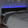 vidaXL Čelo postele s LED čierne 160x5x78/88 cm zamat