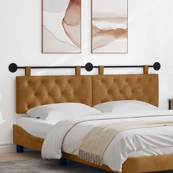 vidaXL Z&aacute;vesn&aacute; Čel&aacute; N&aacute;stenn&yacute; Hned&aacute; 170 x 55 x 7 cm Zamat