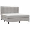 vidaXL Boxspring posteľ s matracom bledosiv&aacute; 180x200 cm l&aacute;tka