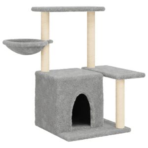 vidaXL &Scaron;krabadlo pre mačky so sisalov&yacute;mi stĺpikmi bledosiv&eacute; 83 cm