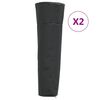 vidaXL Kryty na ohrievač 2 ks pyram&iacute;da 86x47x241 cm 420D oxford l&aacute;tka