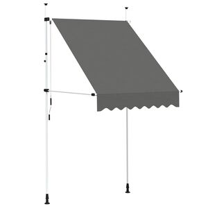 vidaXL Ručne zaťahovacia mark&iacute;za 150 cm antracitov&aacute;