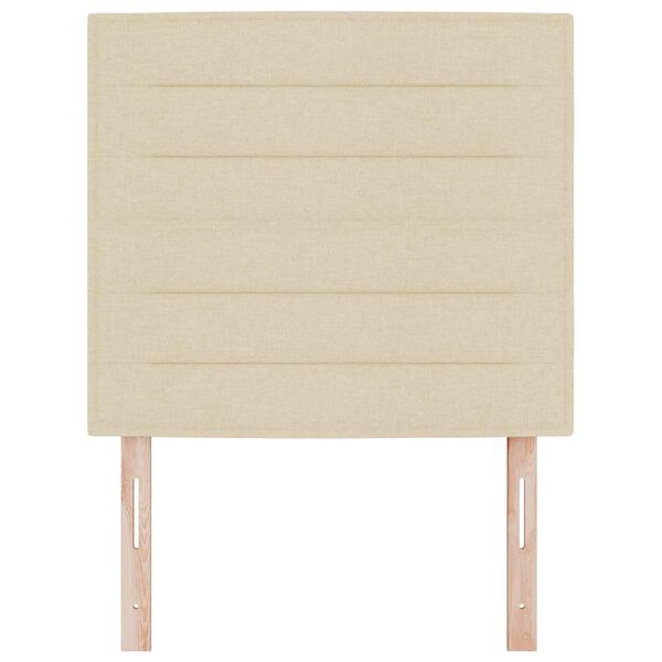 vidaXL Zadn&eacute; čelo s čelnou doskou Kr&eacute;mov&aacute; 80 cm Umel&aacute; koža