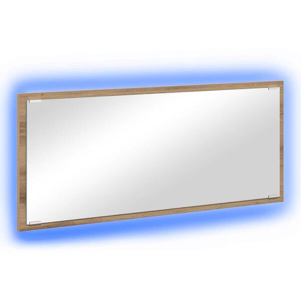 vidaXL Zrkadlo Remeseln&yacute; dub 90 x 8,5 x 37 cm Kompozitn&eacute; drevo