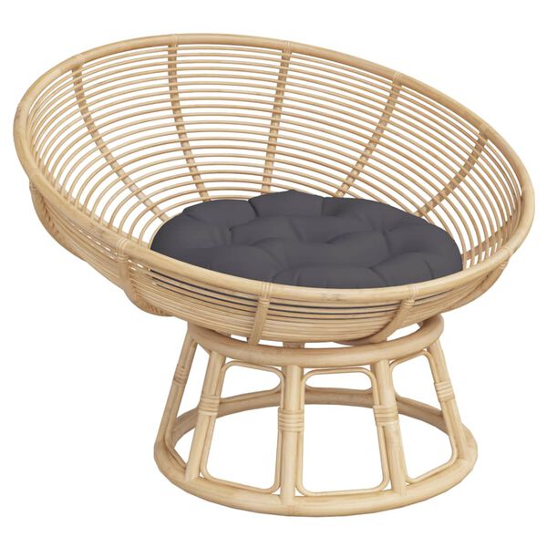 vidaXL Okr&uacute;hly vank&uacute;&scaron;ik antracit &Oslash; 60 x 11 cm oxfordsk&aacute; l&aacute;tka