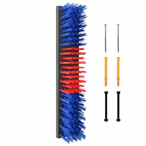 vidaXL Kefy na dobytok Červen&aacute; a modr&aacute; 50 x 10 x 6.5 cm Plast a oceľ