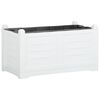 vidaXL Box na kvetiny biely 80x42,5x42 cm PP