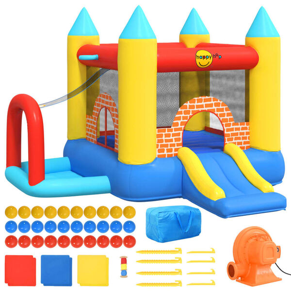 Happy Hop Nafukovací hrad so šmýkačkou 300x280x202 cm PVC