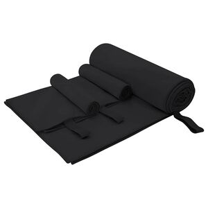 vidaXL Sada &scaron;portov&yacute;ch uter&aacute;kov 3 ks Čierna 210 x 100 cm