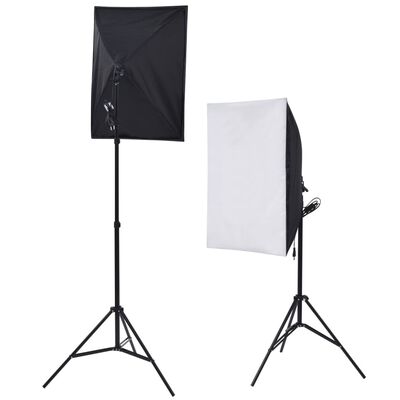 vidaXL Fotografické vybavenie so softboxami, dáždnikmi, pozadím a reflektorom