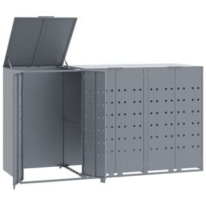 vidaXL &Uacute;ložisko na 3 ko&scaron;ov na kolieskach siv&eacute; 207x79x117 cm oceľ