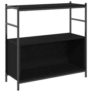 vidaXL Reg&aacute;l na knihy 80 x 30 x 78,5 cm Kompozitn&eacute; drevo Čierny dub