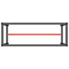 vidaXL R&aacute;m pracovn&eacute;ho stola matn&yacute; čierny a matn&yacute; červen&yacute; 140x50x79 cm kov