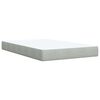 vidaXL Boxspring posteľ s matracom bledosiv&aacute; 120x190 cm zamat