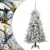 vidaXL Umel&yacute; Skl&aacute;pac&iacute; Vianočn&yacute; Stromček Biela 150 cm PE a PVC